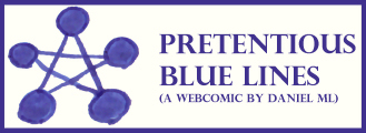 Pretentious Blue Lines logo